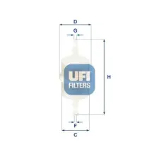 UFI Üzemanyagszűrő 31.012.00 autóalkatrész