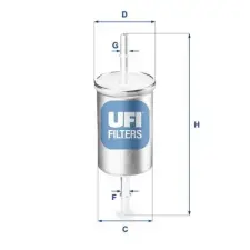 UFI Üzemanyagszűrő 31.769.00 autóalkatrész