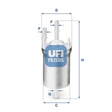 UFI Üzemanyagszűrő 31.833.00 autóalkatrész