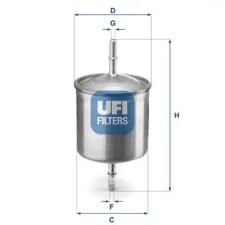 UFI Üzemanyagszűrő 31.846.00 autóalkatrész