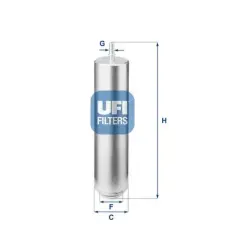UFI Üzemanyagszűrő 31.952.00 autóalkatrész