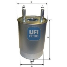 UFI Üzemanyagszűrő UFI 24.113.00 üzemanyagszűrő