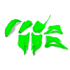 UFO műanyag szett, neon zöld, KX85 UFO egyéb motorkerékpár alkatrész