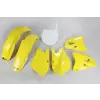 UFO műanyag szett OEM színben sárga/fehér Suzuki RM125/250-hez UFO Kategorizálatlan termékek