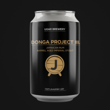  Ugar Brewery DONGA PROJECT III. – RUM BARREL AGED IMPERIAL STOUT 0,33l 12,5% sör