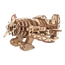 UGEARS 3D fa mechanikus puzzle Mad Hornet repülőgép fajáték