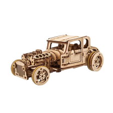 Ugears fa 3D mechanikus puzzle - Hot Rod Furious puzzle, kirakós