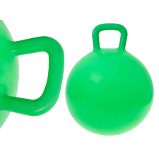 Ugráló labda fogantyúval 45 cm - Zöld játékfigura