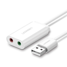 uGreen 15 cm-es USB külső hangkártya (fehér) hangkártya