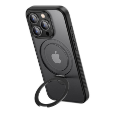 uGreen 25528 UGREEN Apple iPhone 15 Pro ütésálló mágneses tok kitámasztóval, MagSafe, fekete tok és táska