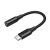 uGreen 3,5 mm Mini csatlakozó USB type-c fejhallgató-adapter 10cm fekete