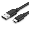 uGreen 60115 USB / Type-C adat és töltőkábel, 2A, 50cm - 60115, Fekete