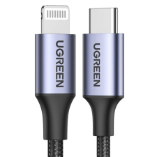 uGreen 60761 mobiltelefon kábel Fekete 2 M USB C Lightning (60760) kábel és adapter