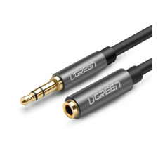 uGreen audió kábel (3.5mm jack aljzat - 3.5mm jack, 100cm, aux) szürke 10592 kábel és adapter