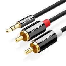 uGreen AV116 Jack - 2x RCA Cinch kábel 1m fekete (10749B) (10749B) kábel és adapter