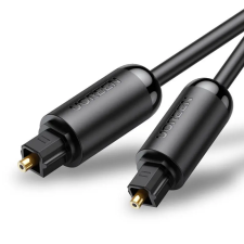 uGreen AV122 Toslink audio optikai kábel, fonott alumínium, 1 m (fekete) kábel és adapter