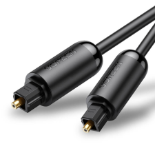 uGreen AV122 Toslink audio optikai kábel, fonott alumínium, 2 m (fekete) kábel és adapter