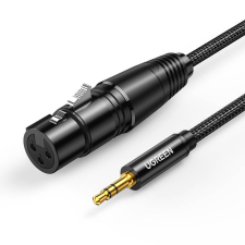 uGreen AV182 XLR anya-3,5 dugós jack kábel - 2 m (fekete) kábel