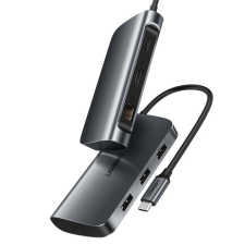 uGreen AV183 Mini jack kábel 3.5 mm, AUX, 3m (fekete) kábel és adapter