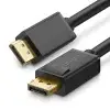 uGreen DP102 DisplayPort kábel 4K, 3D, 1 m (fekete)