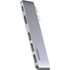 uGreen Dual USB-C To HDMI+3xUSB 3.0 A+Type C Female Converter kábel és adapter