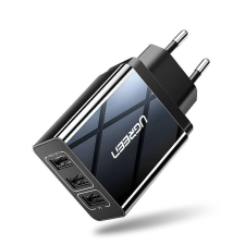 uGreen ED013 3x USB 2.4 A adapter fekete (50816) kábel és adapter