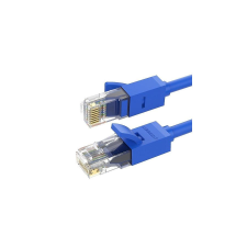 uGreen Ethernet RJ45, Cat.6, UTP hálózati kábel, 5m (kék) kábel és adapter