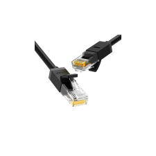 uGreen Ethernet RJ45, Cat.6, UTP hálózati kábel, 8m (fekete) kábel és adapter