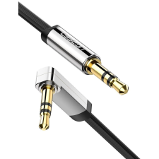 uGreen Jack 3,5 mm lapos kábel 1m fekete (10597B) (10597B) kábel és adapter