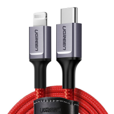 uGreen Kábel USB-C Lightning UGREEN 1m (piros) kábel és adapter