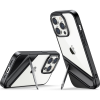 uGreen Lp635 Kickstand Védő Tok Kemény Borítás Zselés Kerettel és Beépített Állvánnyal iPhone 14 Pro Fekete 90926 (UGR1404)
