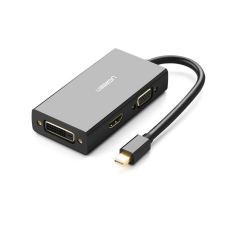 uGreen mini DisplayPort - HDMI + VGA + DVI fekete (20418) (20418) kábel és adapter