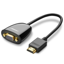 uGreen MM105 HDMI-VGA adapter, fekete (40253) (UG40253) kábel és adapter