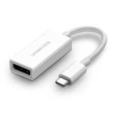 uGreen MM130 USB-C DisplayPort adapter, 4K, 60Hz, fehér (40372) kábel és adapter
