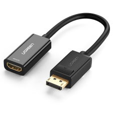 uGreen MM137 DisplayPort kábel, dugó- 4K HDMI, aljzat, adapter, fekete (40363) (UG40363) kábel és adapter