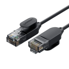 uGreen NW122 Ethernet RJ45, Cat.6A, UTP hálózati kábel, 1m (fekete) kábel és adapter
