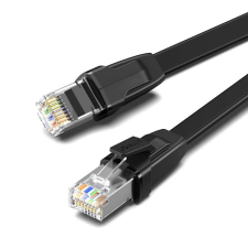 uGreen NW134 Ethernet RJ45 lapos hálózati kábel fém csatlakozókkal, Cat.8, U/ FTP, 2m, fekete (70672) kábel és adapter