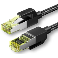 uGreen NW150 Ethernet RJ45 fonott hálózati kábel, Cat.7, F / FTP, 0.5m, fekete (80420) kábel és adapter