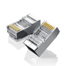 uGreen RJ45 Ethernet fém csatlakozó, 8P / 8C, Cat.6, UTP (10db) kábel és adapter