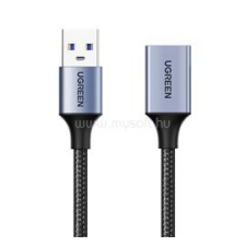 uGreen US115 adatkábel hosszabbító (USB aljzat - USB, 200cm, cipőfűző) FEKETE (UGREEN_10497) kábel és adapter