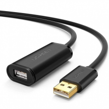 uGreen US121 aktív hosszabbító USB 2.0 kábel 5m, fekete mobiltelefon kellék
