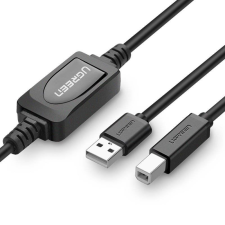 uGreen US122 aktív USB 2.0 AB kábel nyomtatóhoz, 15 m (fekete (10362) (UG10362) - Nyomtató kábel kábel és adapter