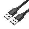 uGreen US128 USB / USB adat és töltőkábel, 50cm - 10308, Fekete