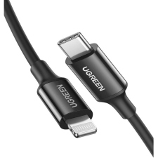 uGreen US171 USB-C to Lightning Cable, 36W, 2m, black (60752) kábel és adapter