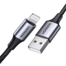 uGreen US199 USB-A – Lightning kábel 2.4A 1m fekete (60156) (60156) kábel és adapter