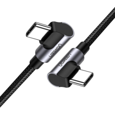 uGreen US323 USB-C (szögletes) / USB-C (szögletes) kábel 2m - fekete kábel és adapter