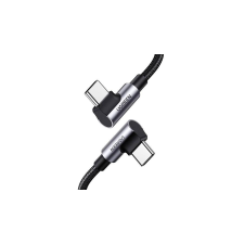 uGreen US335 USB-C-USB-C, ferde kábel, 5A, 100W, 1m (fekete) kábel és adapter