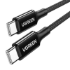 uGreen US557 USB-C - USB-C kábel 100W 0,5m fekete (u20478) (u20478)