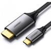 uGreen USB 2.0 Type C HDMI Átalakító Fekete-Szürke 1.5m 50570