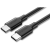 uGreen USB-C 2.0 (M) to USB-C (M) 60W / 3A Adatkábel Fekete 0.5m